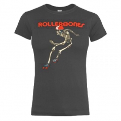T-shirt em Algodão Rollerbones Patinadora