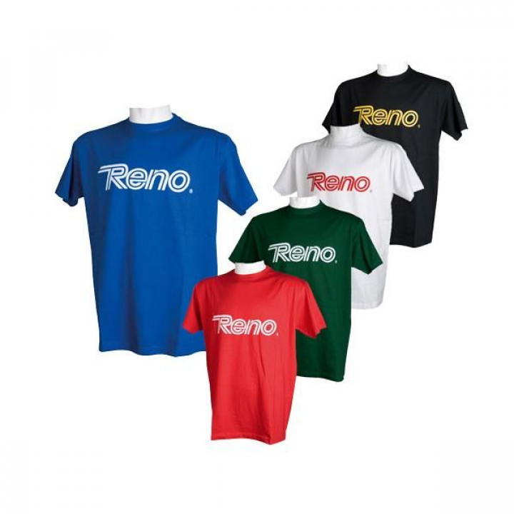 T-shirt em Algodão RENO (Preto com Reno Amarelo)